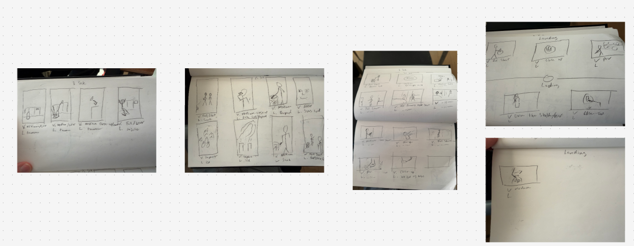 Storyboard skitser